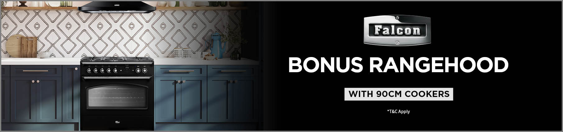 Bonus Rangehood With Selected 90cm Falcon Cookers