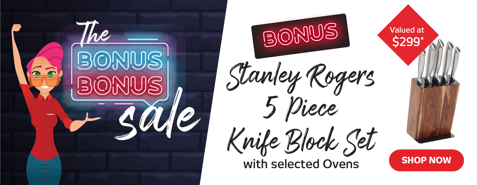Stanley Rogers 5 Piece Knife Block Set