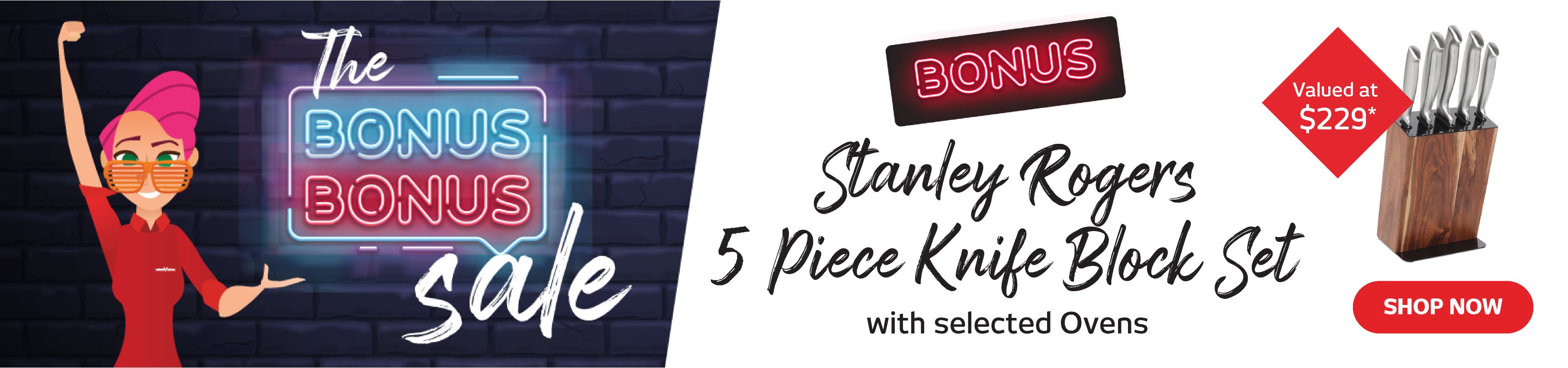 Stanley Rogers 5 Piece Knife Block Set
