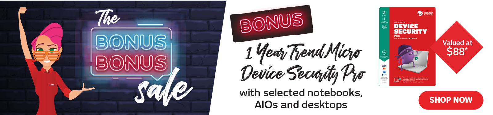 Bonus 1 Year Trend Micro Device Security Pro at Retravision