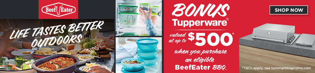 Bonus Tupperware with Beefeater BBQ