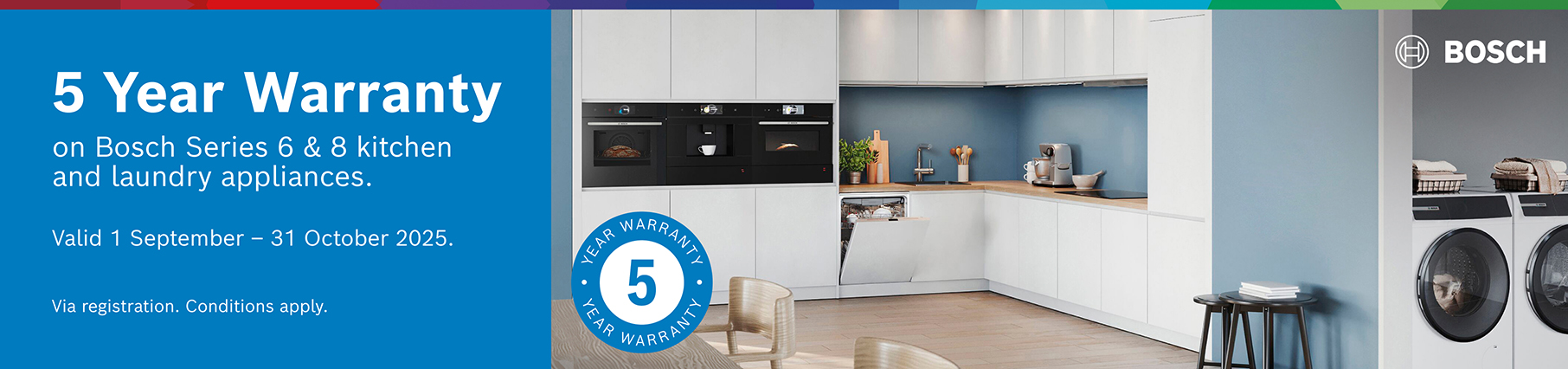 5 Year Warranty On Selected Bosch Appliances