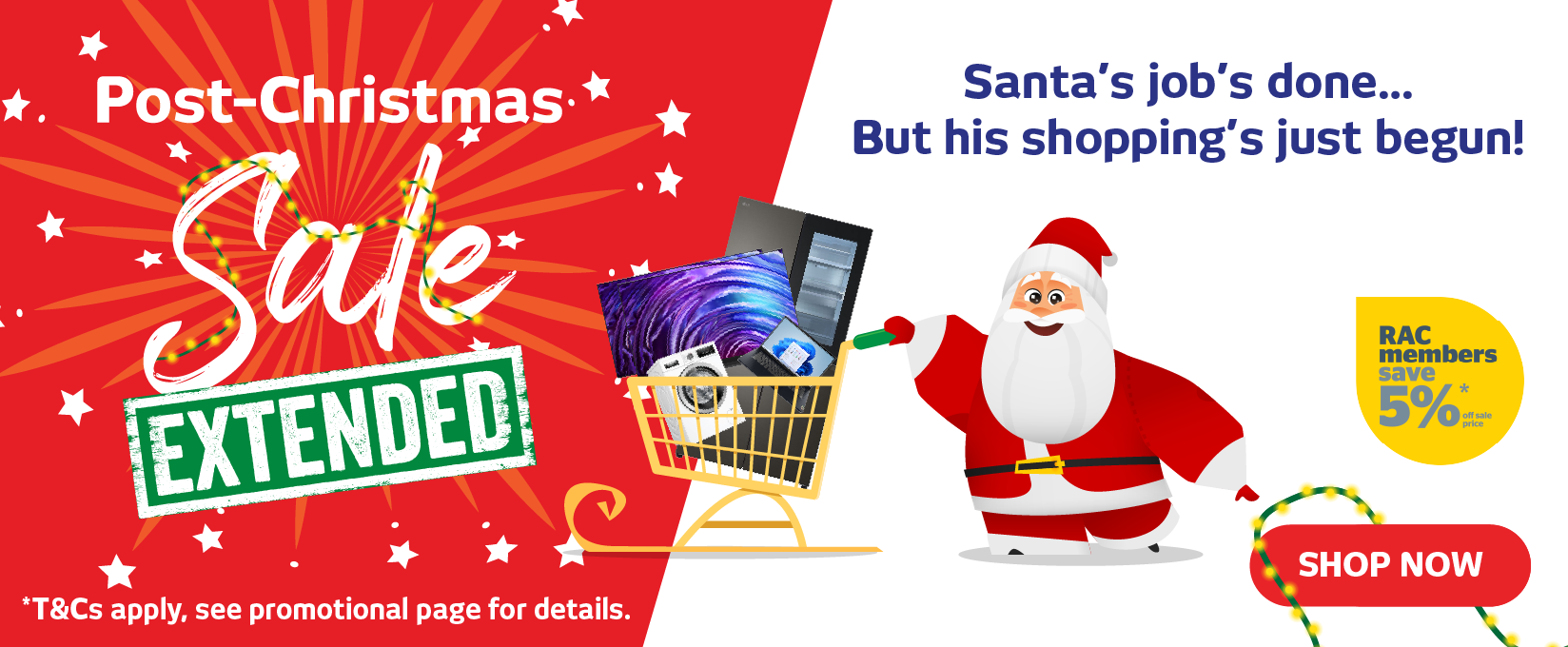 Post Christmas Sale Extended at Retravision