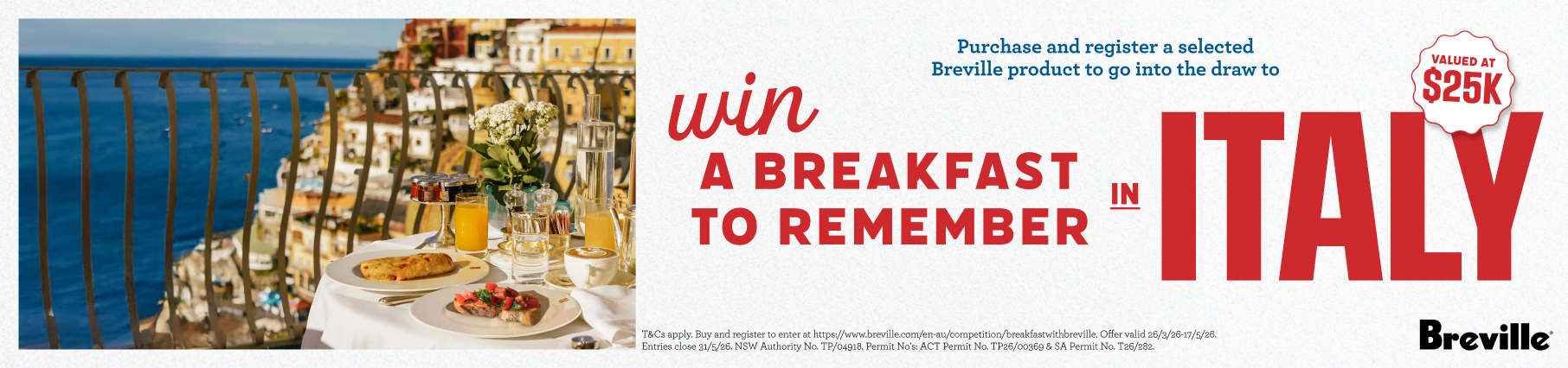 Win A Breakfast To Remember In Italy With Breville