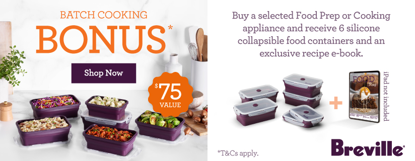 Bonus Food Container Set With Selected Breville Appliances