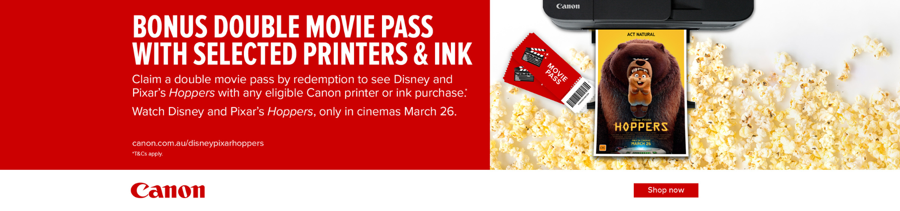 Bonus Movie Tickets With Select Canon Printers