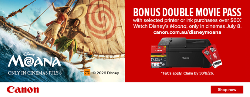 Bonus Movie Tickets With Select Canon Printers