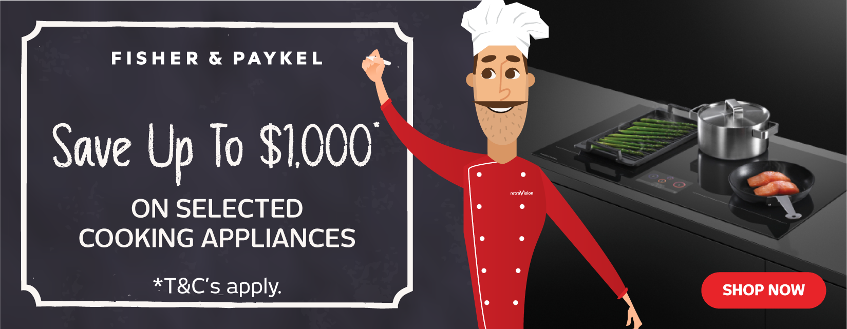 Save Up To $1,000 On Selected Fisher & Paykel Cooking