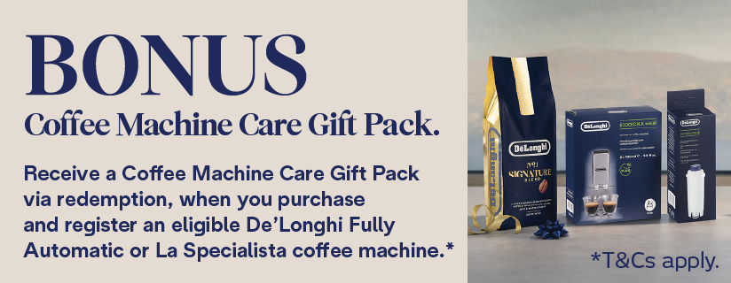 Bonus Gift Pack With Selected De'Longhi Coffee Machines