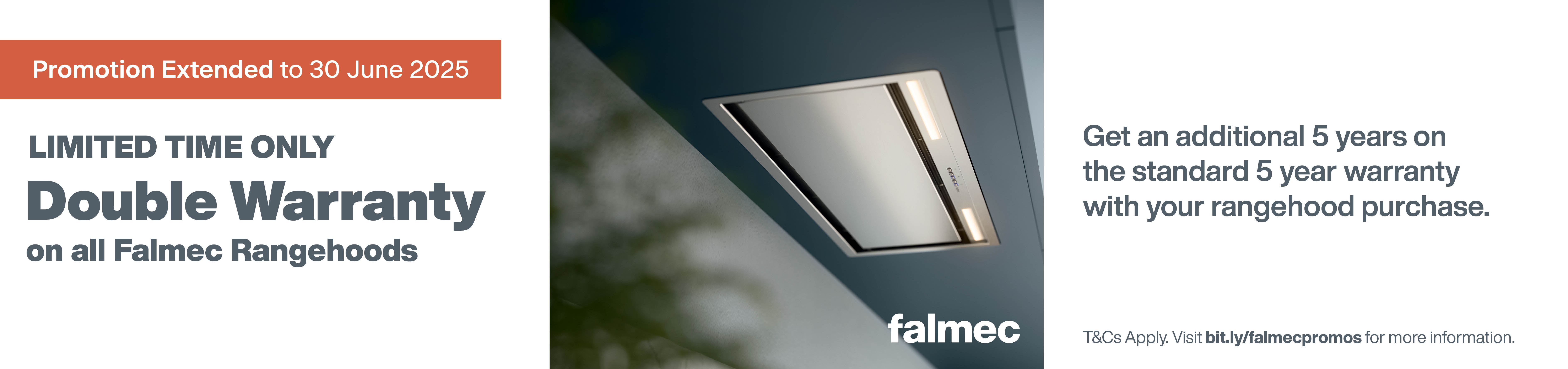 Double Warranty On All Falmec Rangehoods