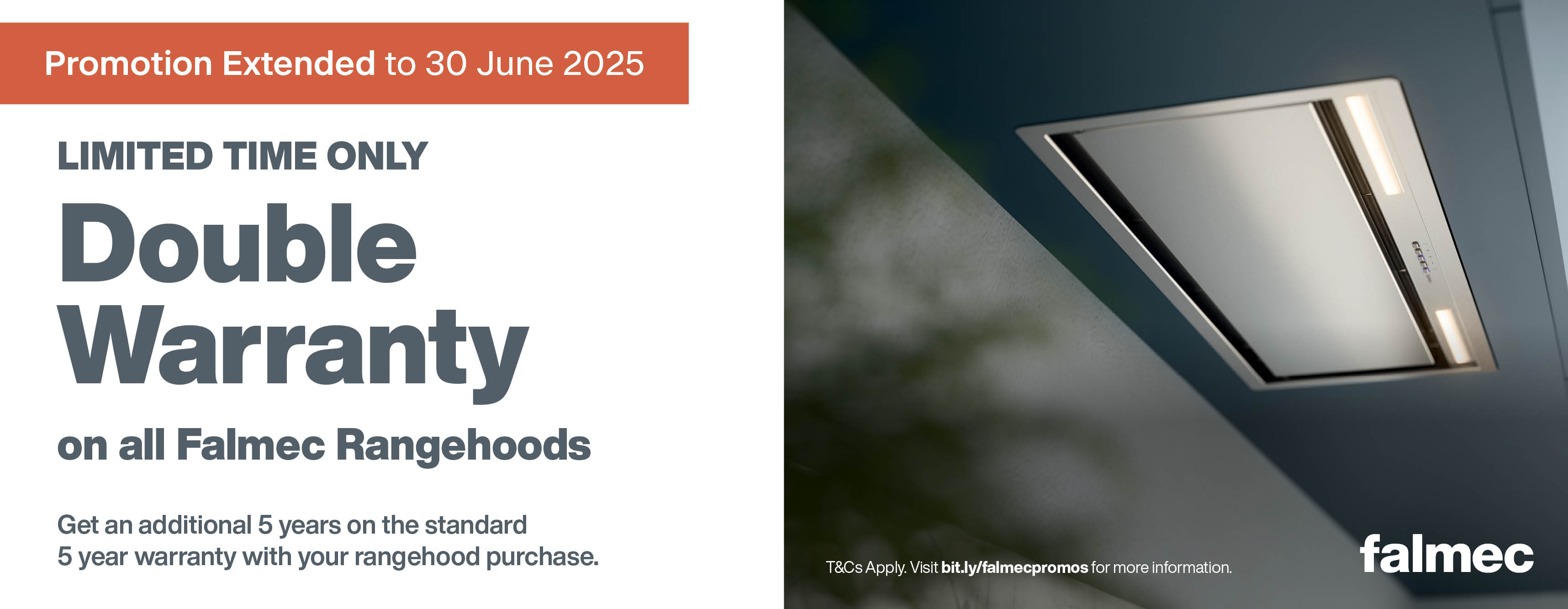 Double Warranty On All Falmec Rangehoods