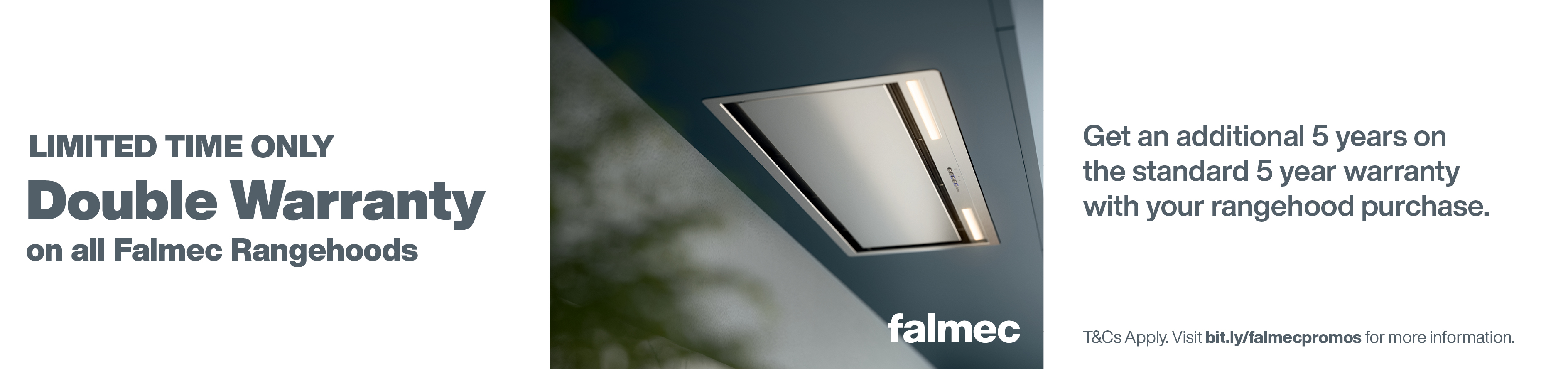 Double Warranty On All Falmec Rangehoods