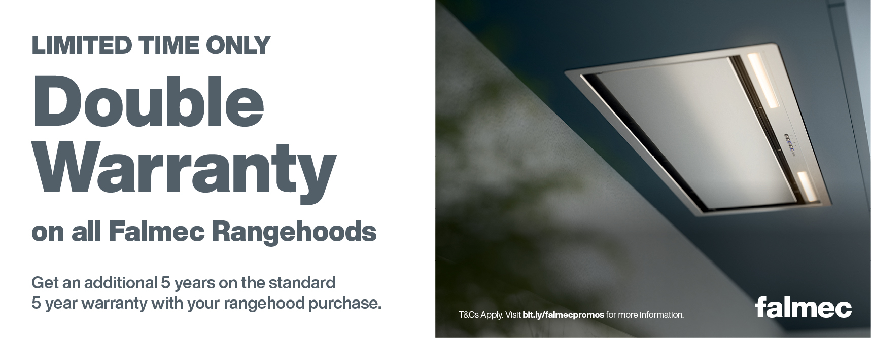 Double Warranty On All Falmec Rangehoods