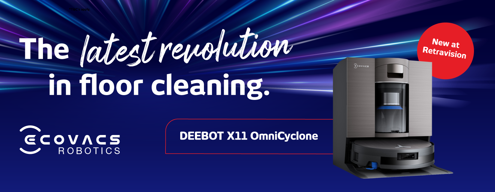 EcoVacs DEEBOT X11 OmniCyclone Launch