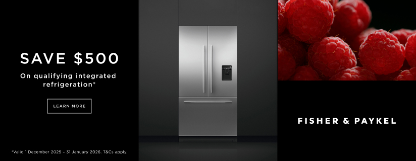 Save $500 on Fisher & Paykel Integrated Refrigeration