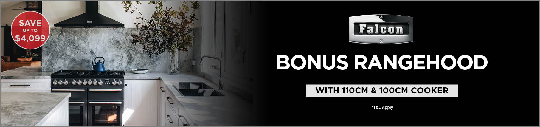 Bonus Rangehood With Eligible Falcon Cookers