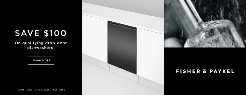Save $100 On Selected Fisher & Paykel Drop-Door Dishwashers