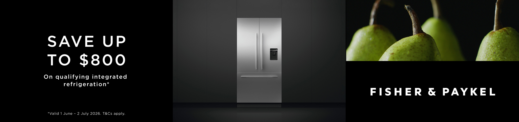 Save Up To $800 On Selected Fisher & Paykel Integrated Refrigerators