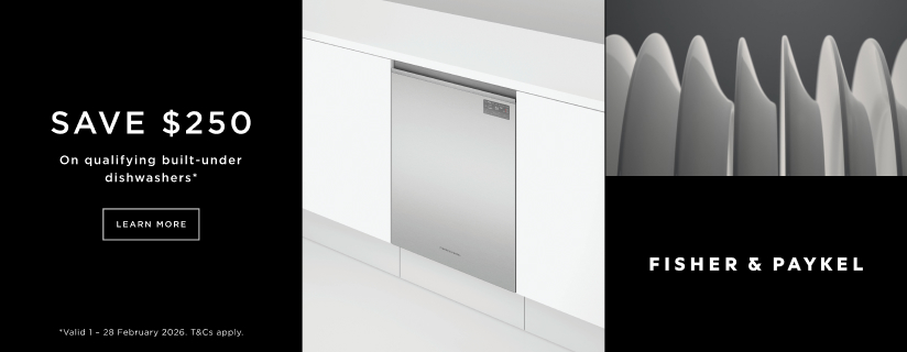 Save $250 on Fisher & Paykel Built-Under Dishwashers