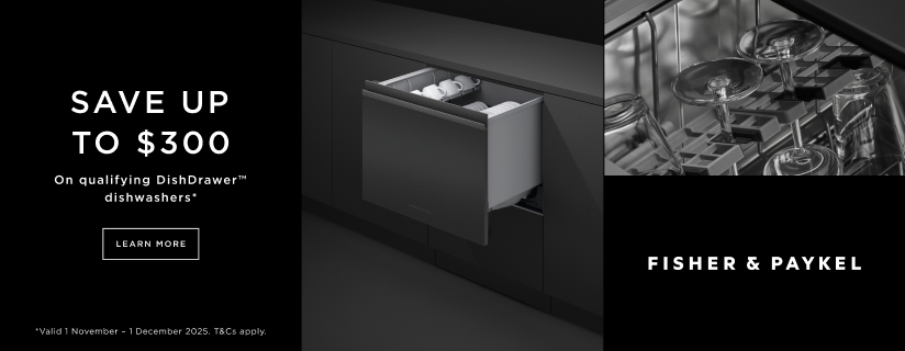 Save Up To $300 On Select Fisher & Paykel DishDrawer Dishwashers