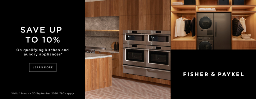 Save Up To 10% On Selected Fisher & Paykel Kitchen & Laundry Appliances