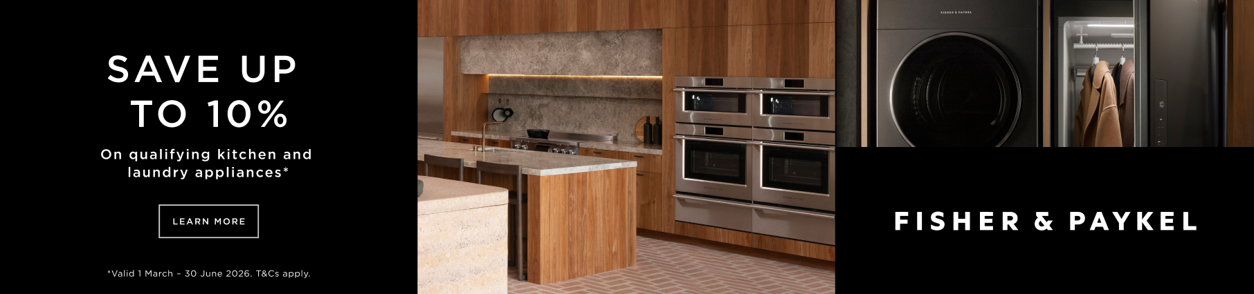 Save Up To 10% On Selected Fisher & Paykel Kitchen & Laundry Appliances at Retravision