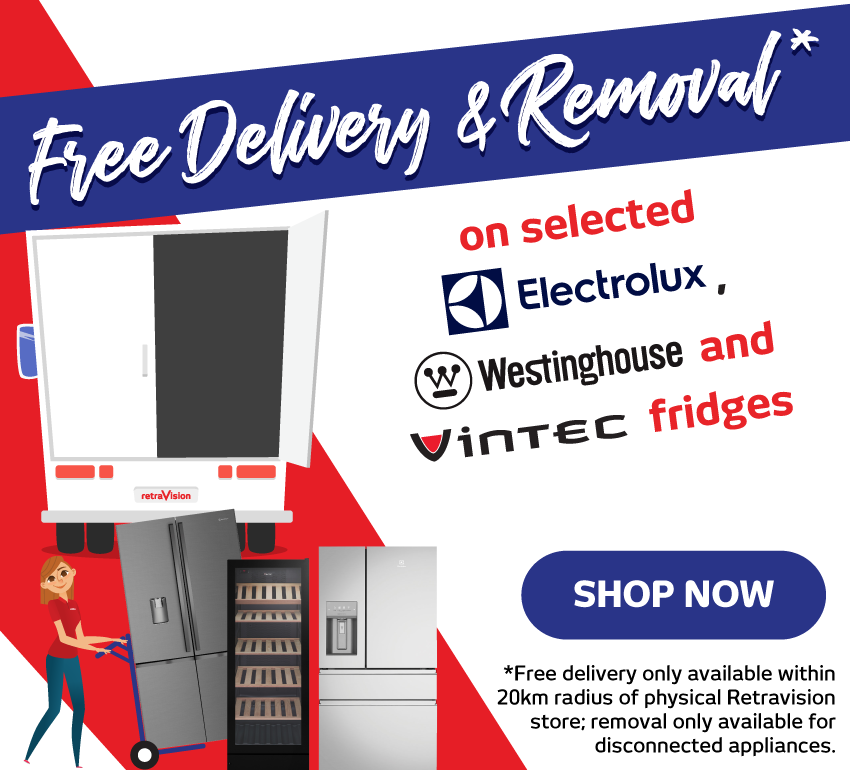 Free Delivery & Removal With Selected Electrolux, Westinghouse & Vintec Fridges