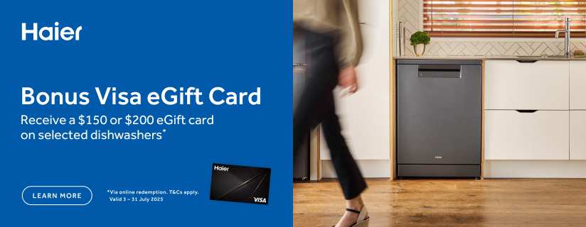 Bonus Visa eGift Card On Haier Dishwashers