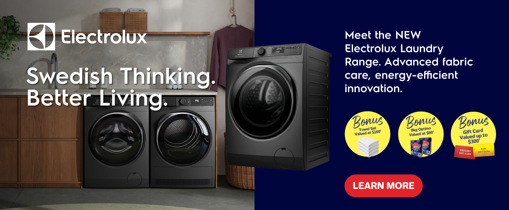 Electrolux & Westinghouse Laundry Guide at Retravision