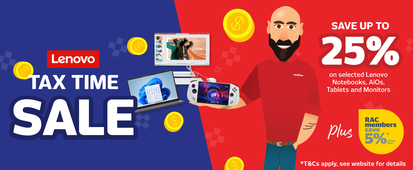Lenovo Tax Time: Up to 25% Off at Retravision