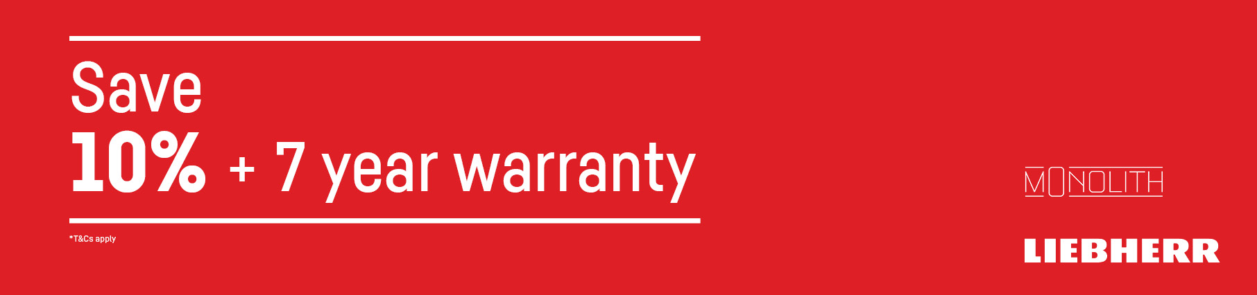 Save 10% + Extended Warranty On Selected Liebherr Appliances