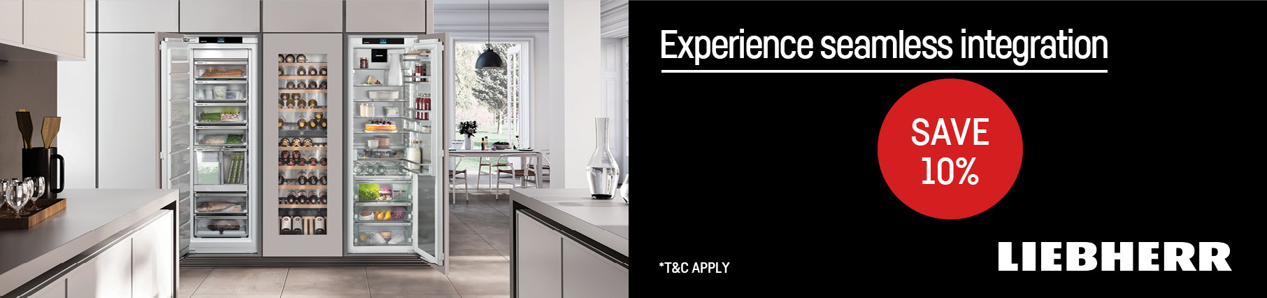 Save 10% On Selected Liebherr Integrated Refrigeration & Wine Cabinets