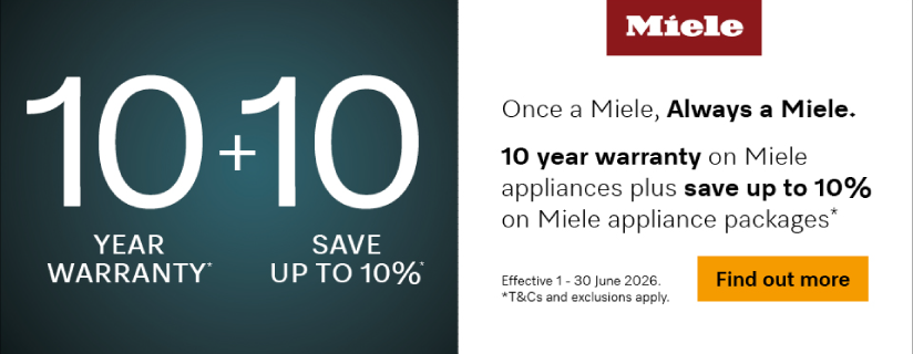 10 Year Warranty + Save Up To 10% On Selected Miele Appliances at Retravision