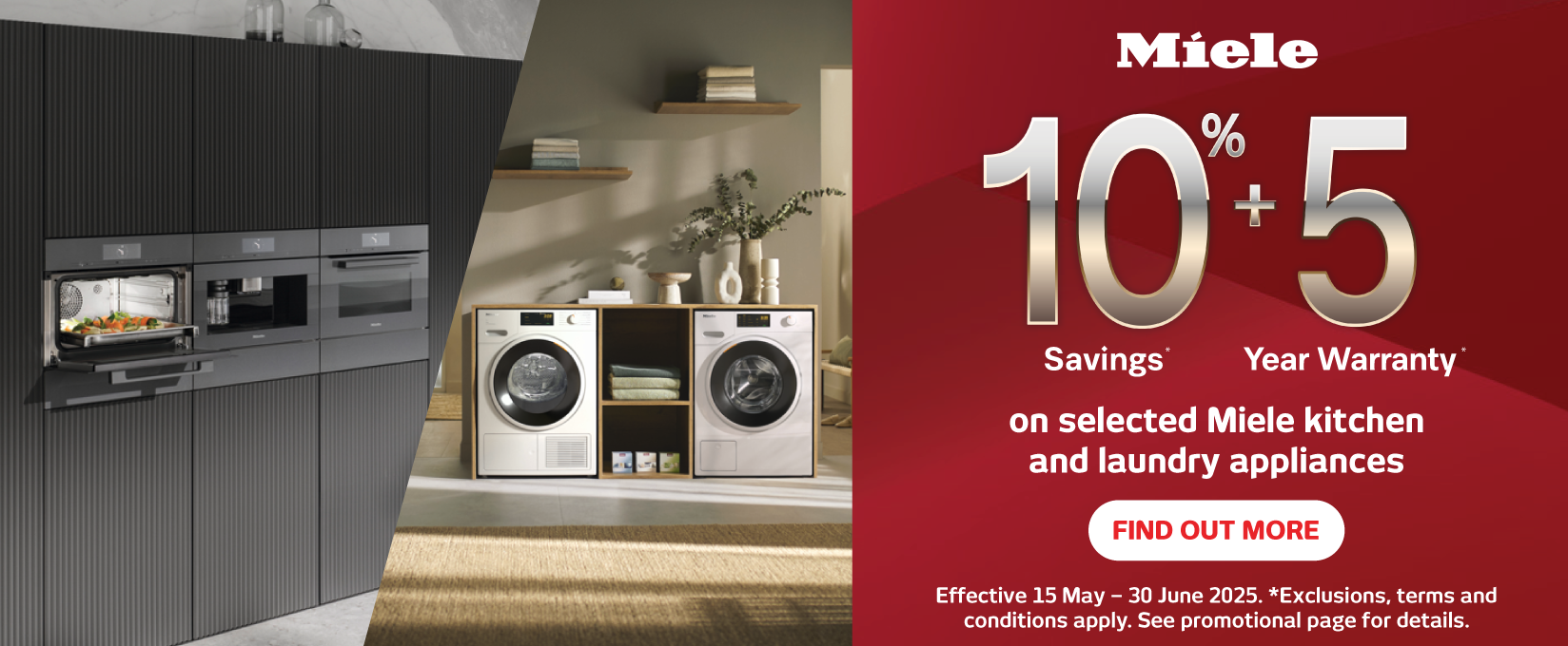 Miele 10% Savings + 5 Year Warranty at Retravision