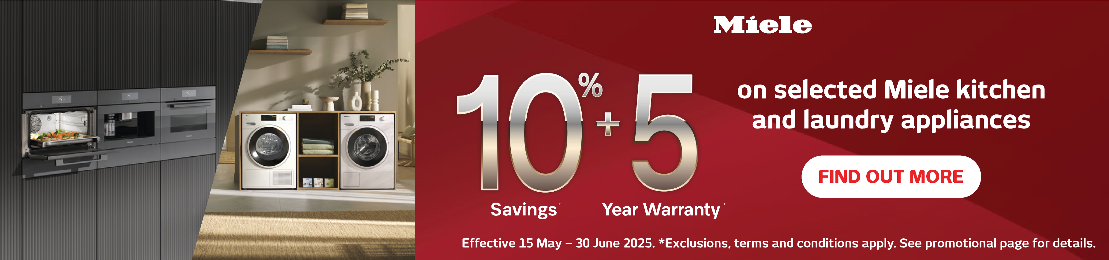 Miele 10% Savings + 5 Year Warranty