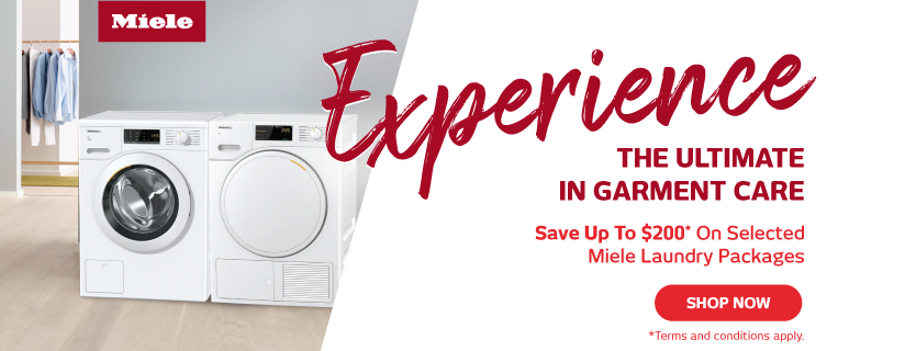 Buy My Partner & Save up to $200 on selected Miele Laundry Packages