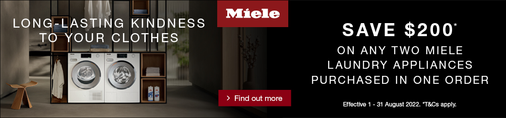 Save $200 when you purchase 2 or more Miele Laundry appliances