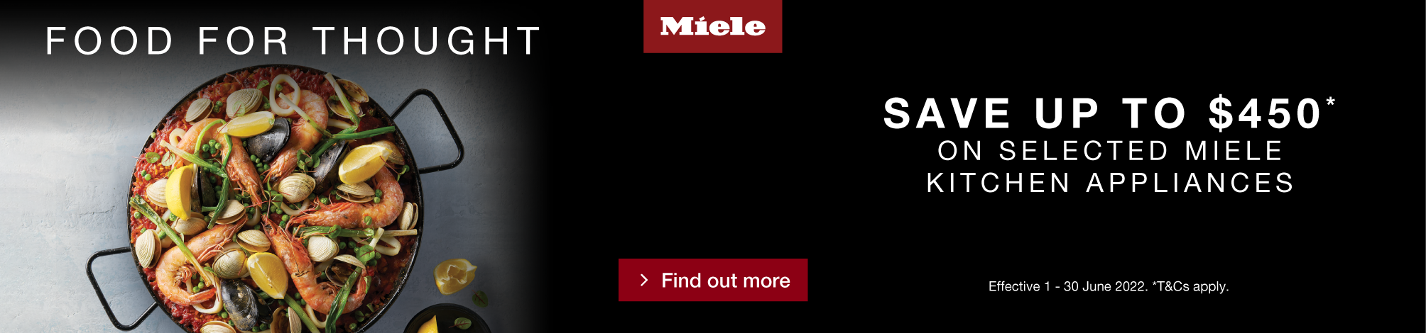 Save up to $450 on selected Miele Kitchen Appliances