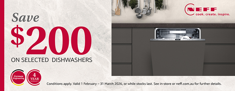 Save Up To $200 On Selected NEFF Dishwashers