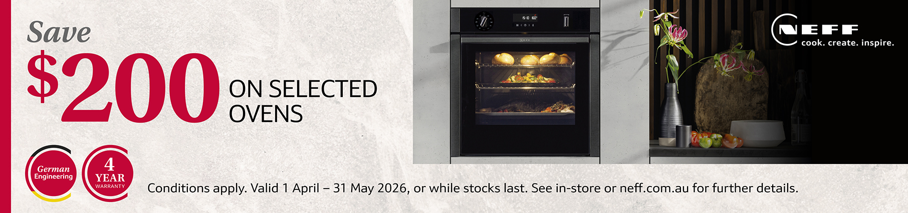 Save $200 On Select NEFF Ovens at Retravision