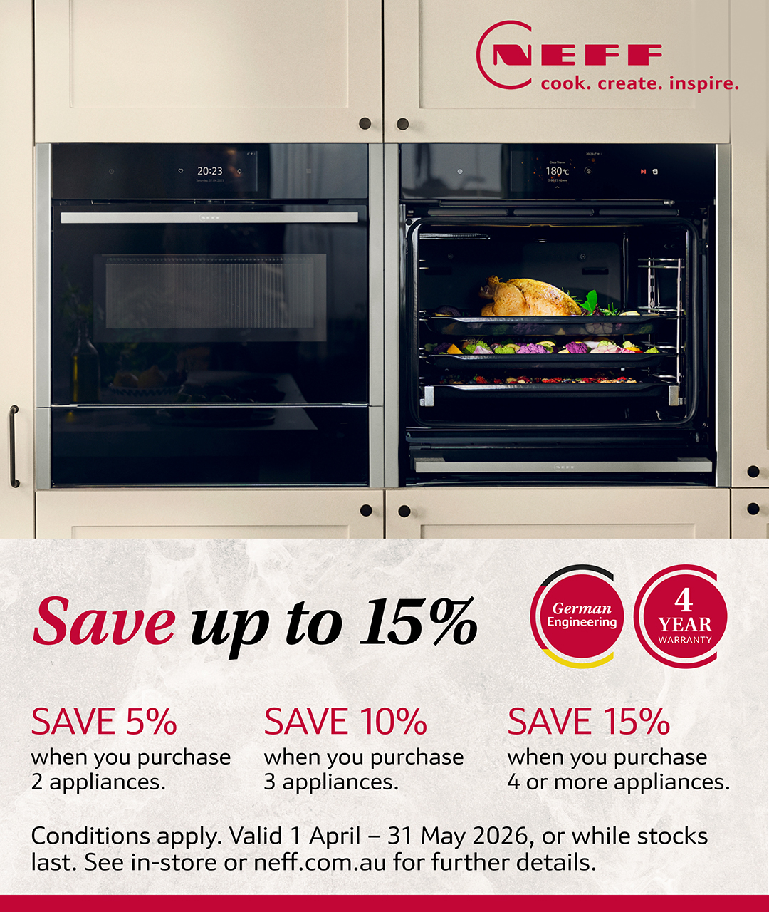Save Up To 15% On Selected NEFF Appliances
