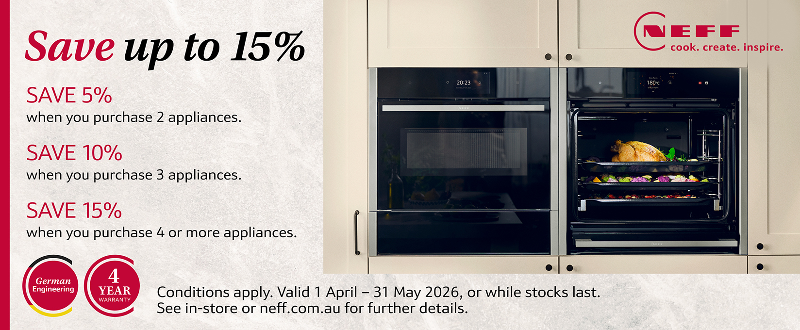 Save Up To 15% On Selected NEFF Appliances at Retravision