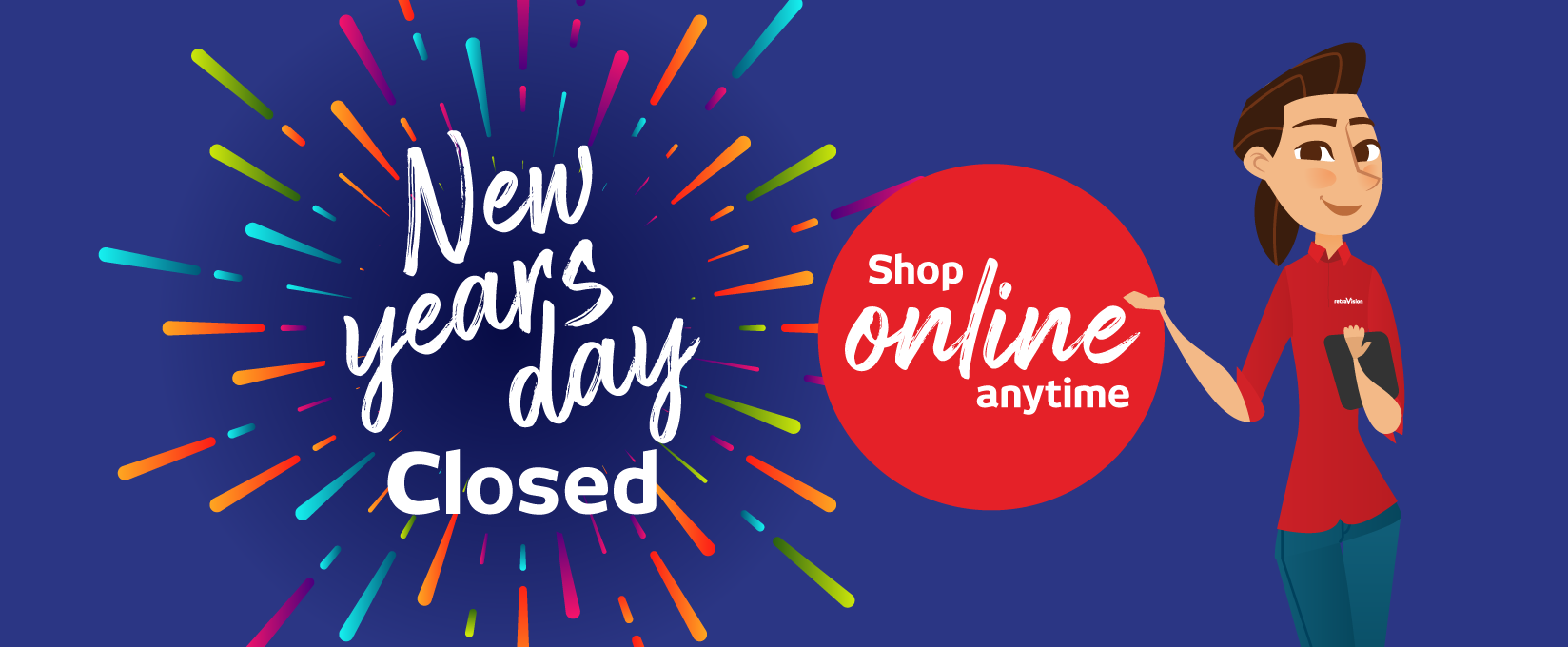 New Years Day Trading Hours at Retravision