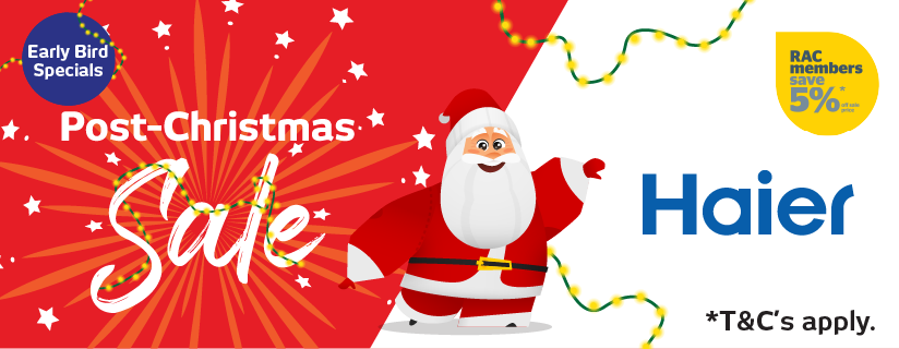 Post Christmas Sale - Haier at Retravision