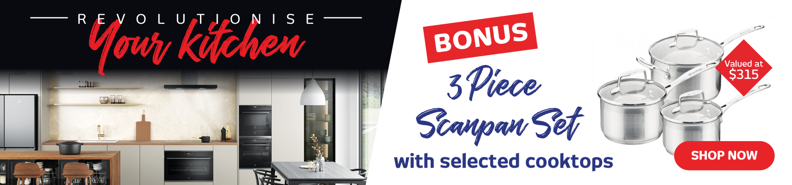 Premium Kitchen Catalogue - Bonus 3 Piece ScanPan Set