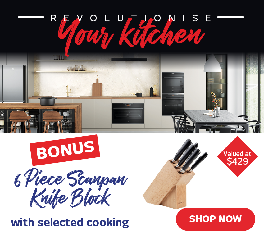 Premium Kitchen Catalogue - Bonus 6 Piece ScanPan Knife Block