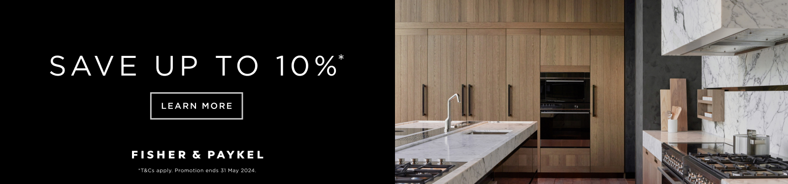Save Up To 10% On Selected Fisher & Paykel Appliances