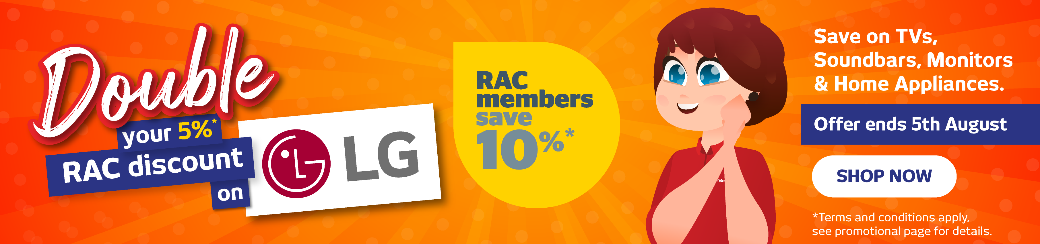 RAC Double Discount on LG