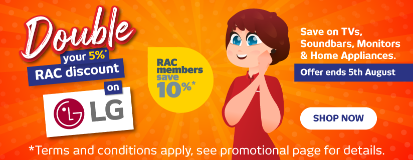 RAC Double Discount on LG