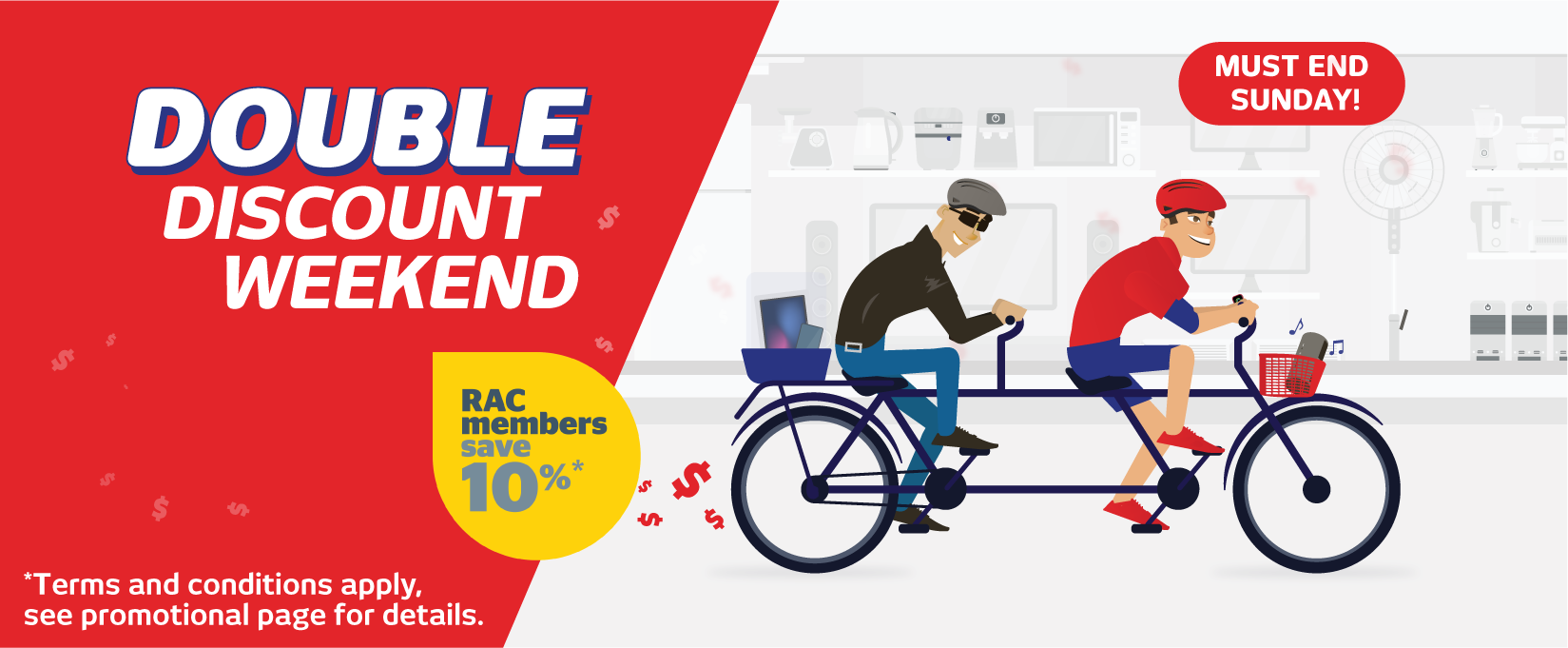 RAC Double Discount Weekend at Retravision